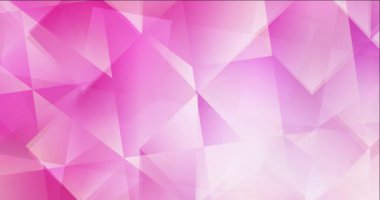 Çokgen malzemelerle açık pembe video 4K döngüsü.