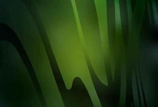 Tmavě Zelená Vektorová Barevná Rozmazaná Pozadí Zářící Barevné Ilustrace Elegantním — Stockový vektor