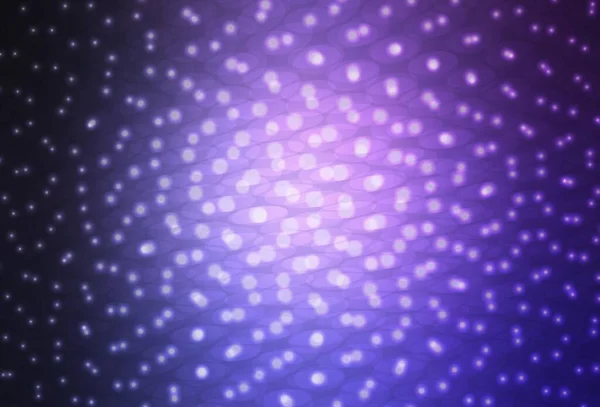 Темно Фіолетовий Векторний Шаблон Колами Блискуча Абстрактна Ілюстрація Розмитими Краплями — стоковий вектор
