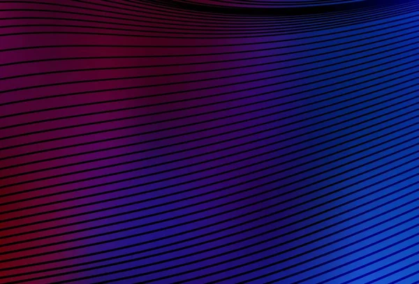Modèle Vectoriel Bleu Foncé Rouge Avec Lignes Rondes Une Toute — Image vectorielle