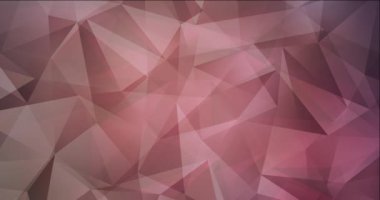 4K koyu pembe çokgen soyut görüntü döngüsü.