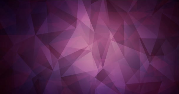 4K hurok sötét lila poligonális absztrakt felvételek. — Stock videók