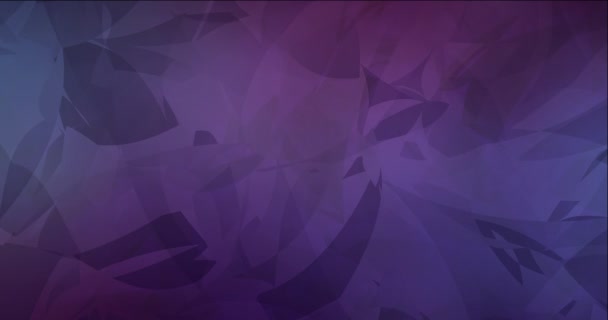 Imágenes púrpuras oscuras en bucle 4K con formas caóticas. — Vídeos de Stock