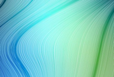 Açık mavi, yeşil vektör soyut bulanık arkaplan. Gradyan tasarımlı, soyut, ışıltılı çizimler. Tasarımlar için arka plan.