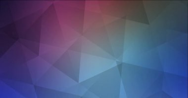 4K çokgen şekilli koyu pembe, mavi video döngüsü.