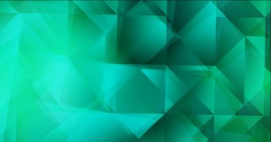 Çokgenli açık yeşil video 4K döngüsü.