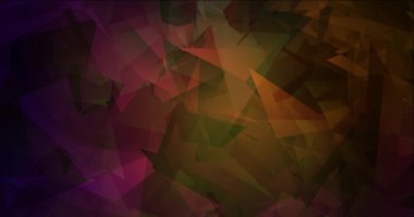 4K koyu yeşil, kırmızı çokgen video görüntüsü.