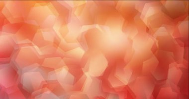 4K açık kırmızı, altıgenli sarı video görüntüleri.