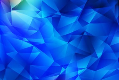 Açık BLUE vektör çokgen arkaplan. Üçgenli modern soyut çizim. Broşürünüz için yepyeni bir tasarım..