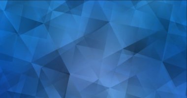 4K açık mavi çokgen soyut görüntü döngüsü.