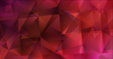 4K açık pembe, kırmızı çokgen soyut görüntüler.