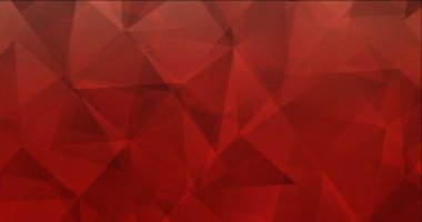 4K açık kırmızı çokgen video görüntüsü.