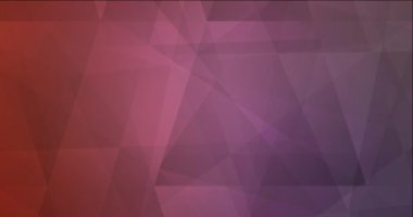 4K açık pembe, kırmızı çokgen soyut animasyon.