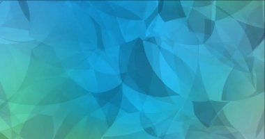 4K açık mavi, soyut şekilli yeşil akış videosu.