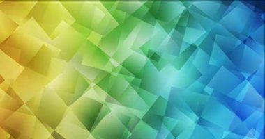 4K döngü açık mavi, kare biçiminde sarı animasyon.