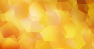 4K döngü açık turuncu soyut animasyon altıgen biçiminde.