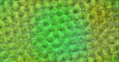 4K döngü açık yeşil, daire şekilli sarı video.