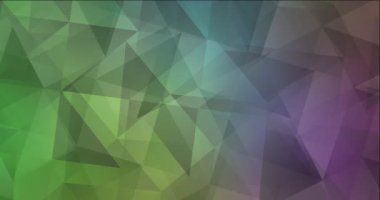 4K açık pembe, yeşil çokgen akış videosu.