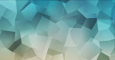 4K döngü açık mavi, çokgen malzemeli sarı video.