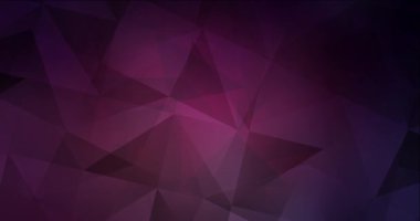 4K koyu pembe çokgen video görüntüsü döngüsü.