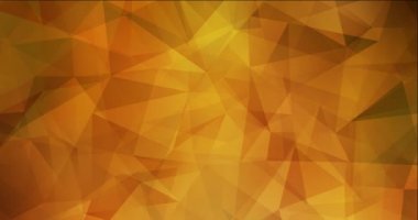 4K koyu turuncu çokgen soyut görüntü döngüsü.