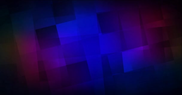 4K looping dark blue, red animation in square style. — Stock Video