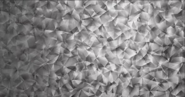 4K açık gri çokgen soyut görüntü döngüsü.