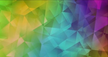 4K çokgen şekilli koyu renkli video döngüsü.