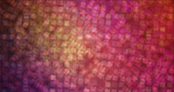 4K петля темно-розовый, красная анимация в квадратном стиле. — стоковое видео