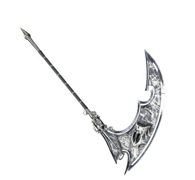 Kafatası Tırpı Daz Cg Render silah krom