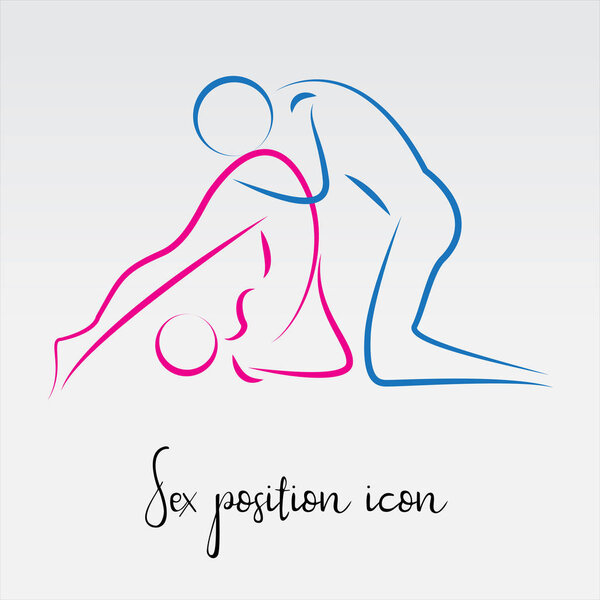 Секс представляет собой векторную иконку. Ref-line
