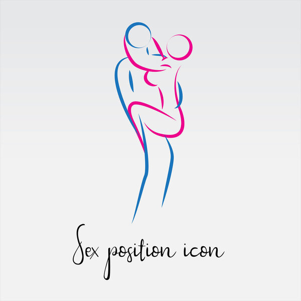 Секс представляет собой векторную иконку. Ref-line
