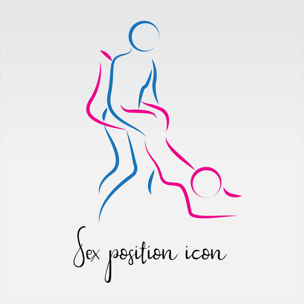 Секс представляет собой векторную иконку. Ref-line
