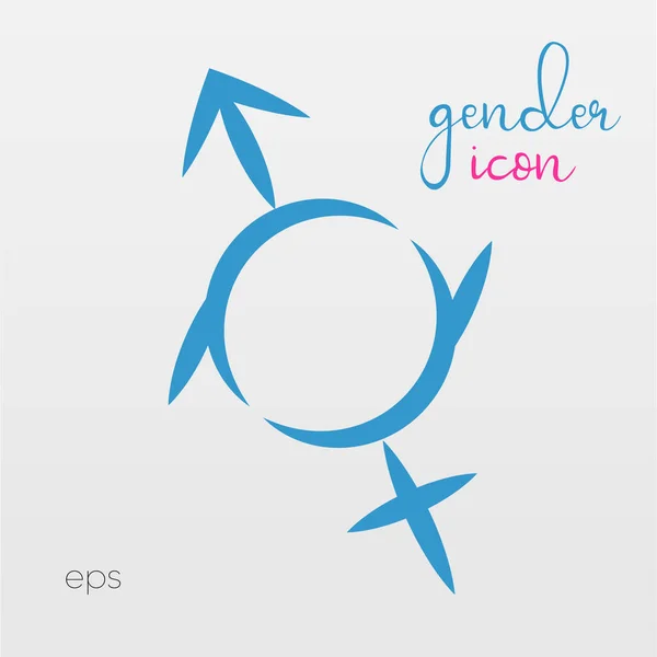 Vector Modern Gender Icons Traditional Non Traditional Gender Icons Gender — Stock Vector