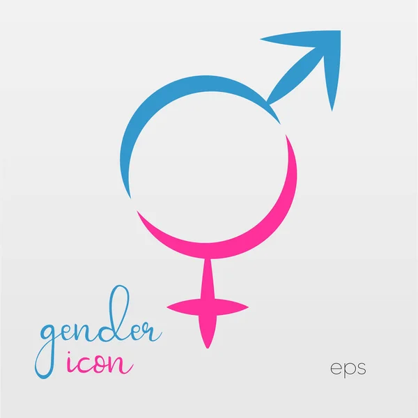 Vector Moderne Gender Iconen Traditionele Niet Traditionele Genderpictogrammen Genderpictogrammen — Stockvector
