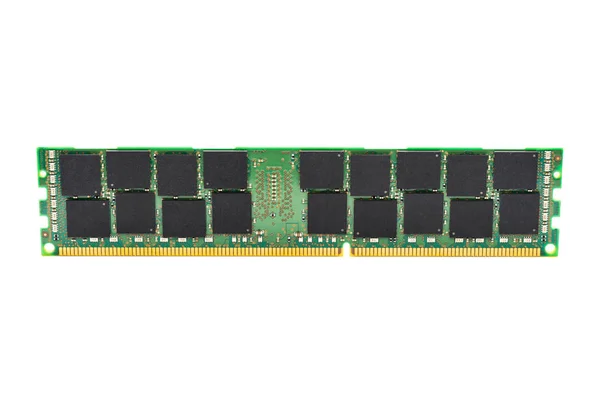 Módulo de memória DDR3 isolado no fundo branco — Fotografia de Stock