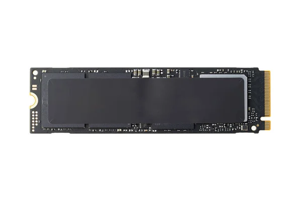 Disco SSD M2 moderno para armazenamento de dados em close-up de alta velocidade — Fotografia de Stock