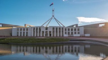 Canberra Parlamento binası hiperlapse
