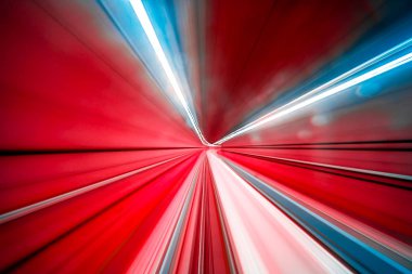 Soyut eş merkezli ışık izi