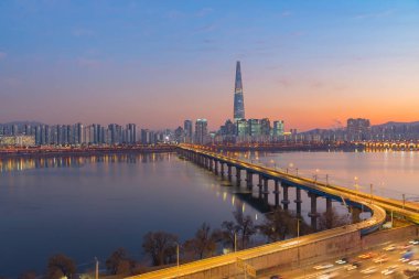 Seoul City Skyline, Güney Kore.