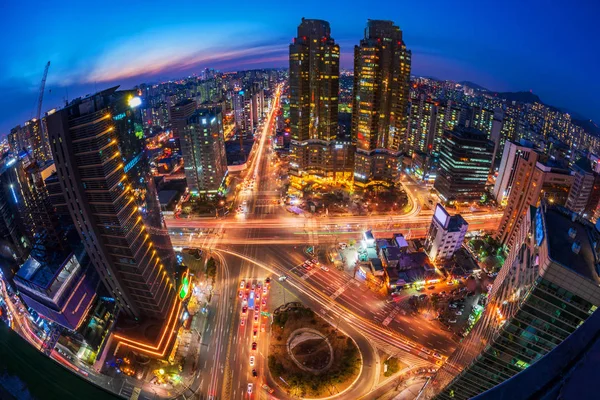 Traffic at Night in Seoul City,South Korea — Stock Photo, Image
