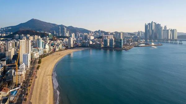 Vista aérea da Ponte Gwangan em Busan City, Coreia do Sul — Fotografia de Stock