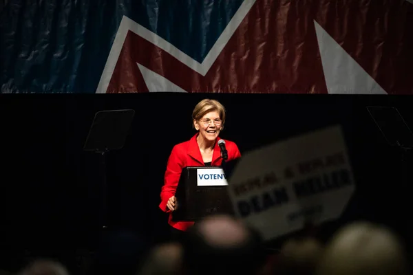 Reno Junio 2018 Elizabeth Warren Sonriendo Feliz Convención Democrática Del — Foto de Stock