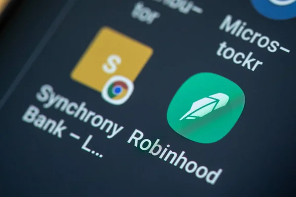 Reno Janeiro 2019 Robinhood Android App Tela Galaxy Robinhood Serviço Fotos De Bancos De Imagens