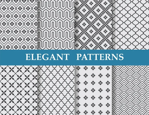 Verschiedene Elegante Klassische Muster Endlose Textur Kann Für Tapeten Musterfüllungen — Stockvektor