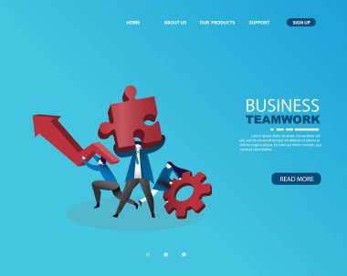 İnsan kaynakları sistemi, iş çözüm için ekip çalışması kavramı ile işadamı ve altın. izometrik kavramı. vektör çizim