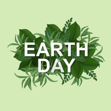 Yeşil gününe gitme. Eko Dostu ekoloji kavramı. Vektör çizim.