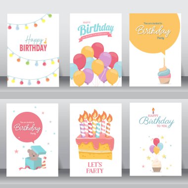 Şirin Bebek Hediyeleri Partisi Davetiyesi. vektör