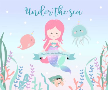 Free Free 341 Mermaid Banner Svg SVG PNG EPS DXF File