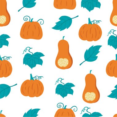 Kabaklı şirin meyve arkaplanı. Vektör illüstrasyonuName 